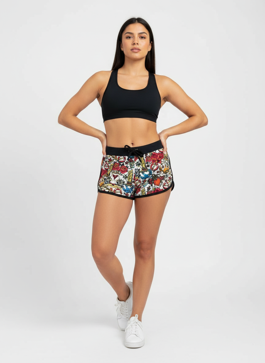 MC2 Saint Barth Tattoo Swim Shorts for Girls