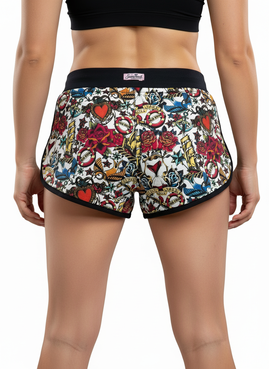MC2 Saint Barth Tattoo Swim Shorts for Girls