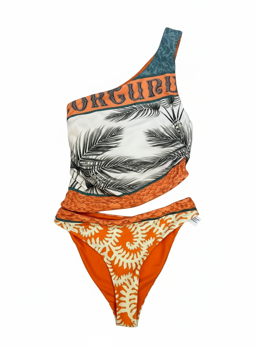 Agua Bendita Arabella One Shoulder One Piece Swimsuit