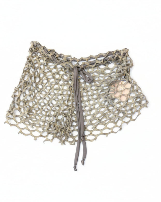 Aguaclara Shorts Gold Mesh