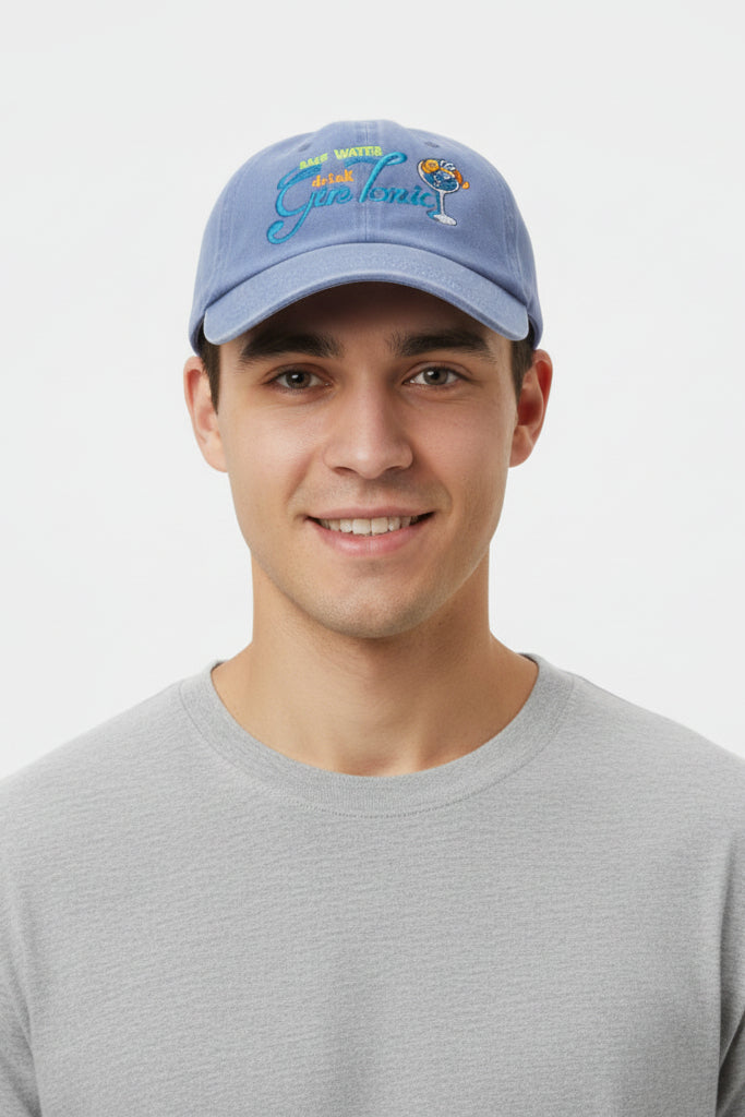 MC2 Saint Barth Baseball Cap with Gin Tonic Embroidery