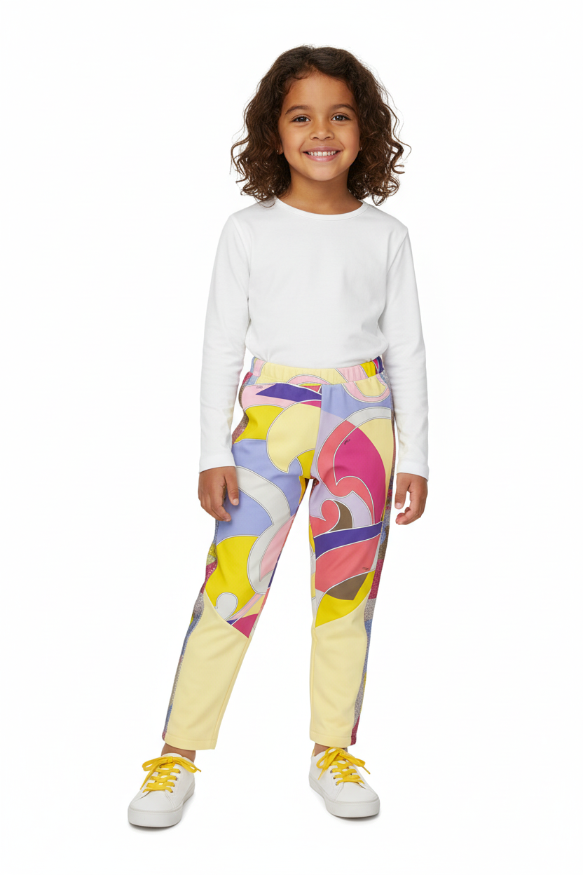 Emilio Pucci Trousers yellow paetki