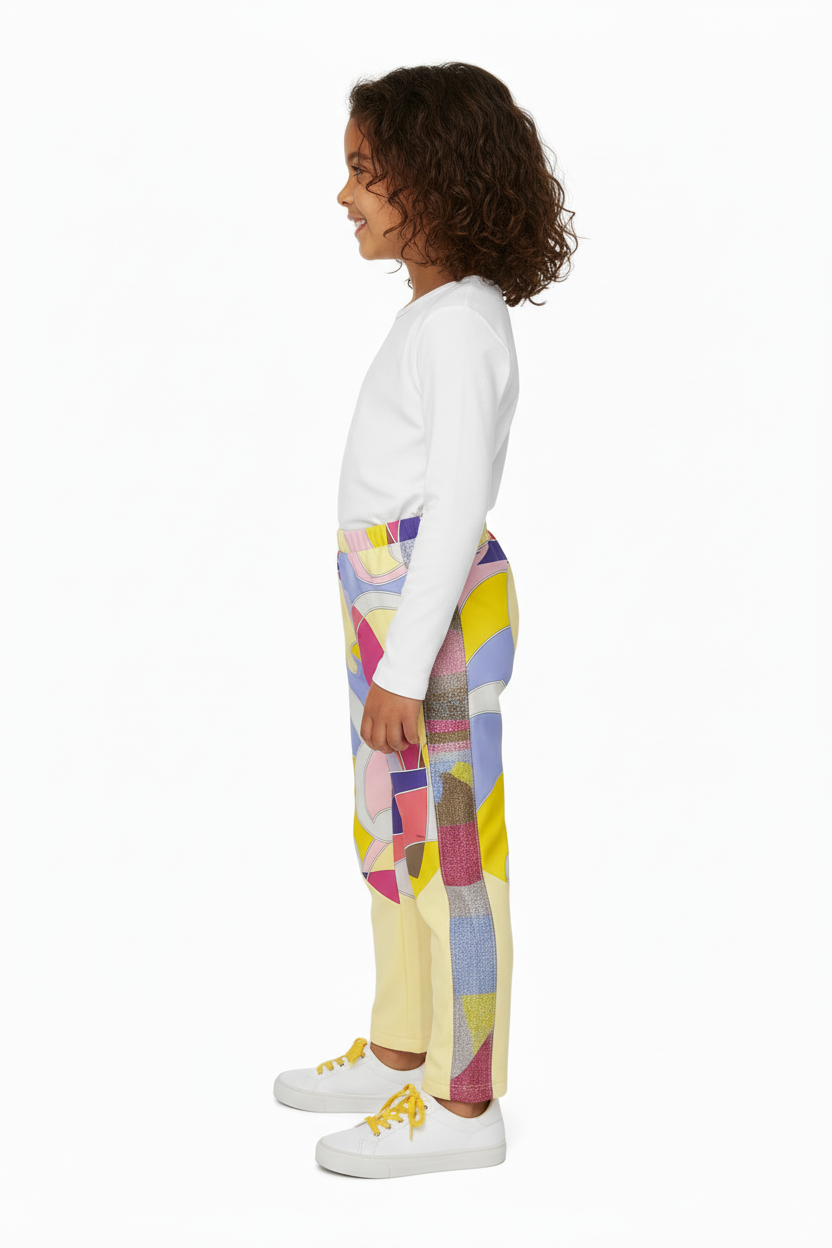 Emilio Pucci Trousers yellow paetki
