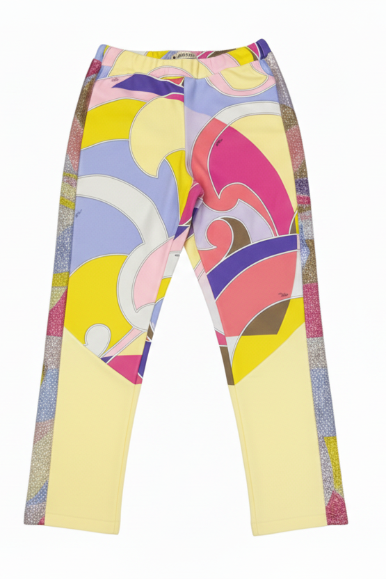Emilio Pucci Trousers yellow paetki