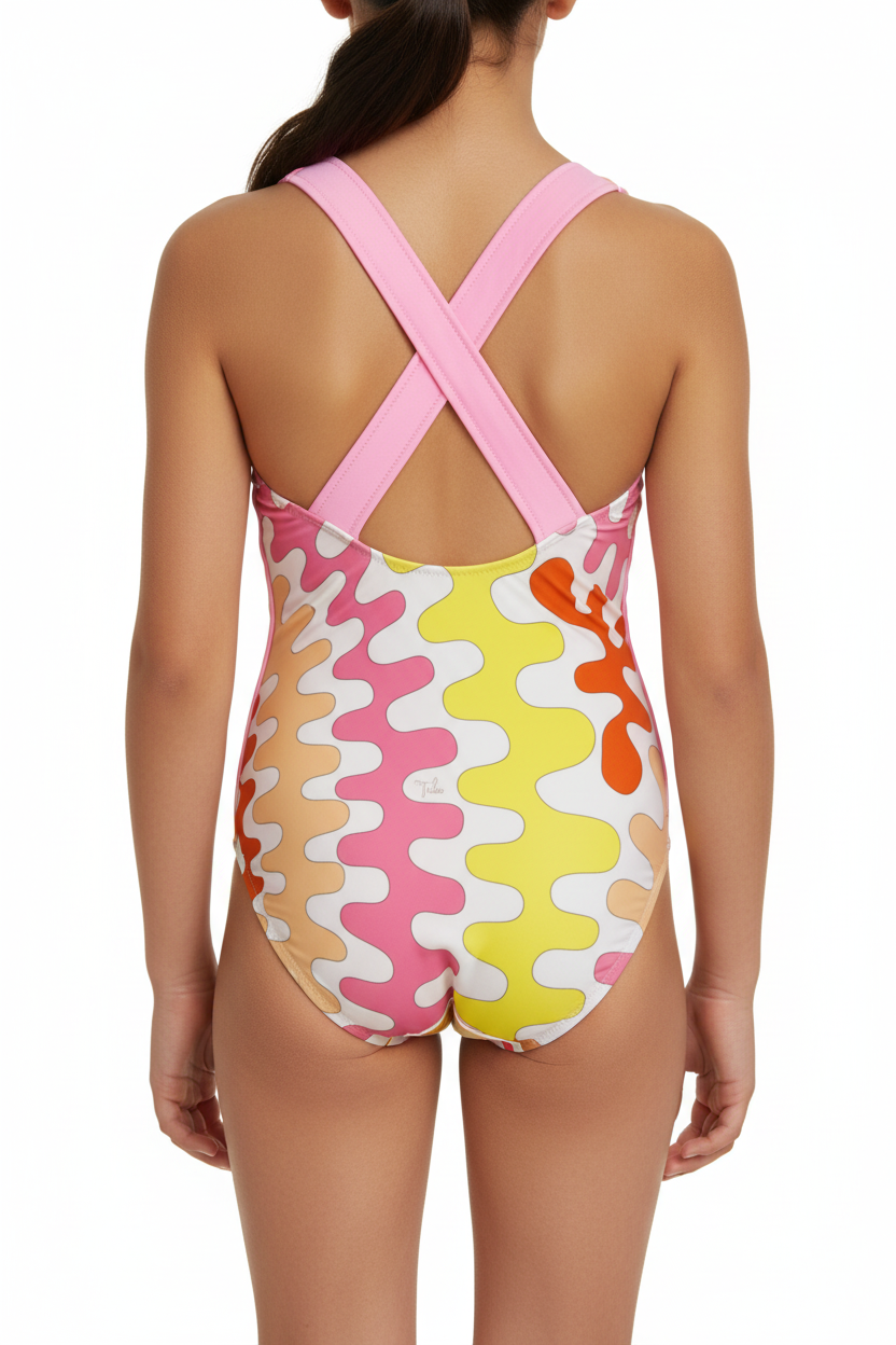 Emilio Pucci Rosa One Piece Swimsuit