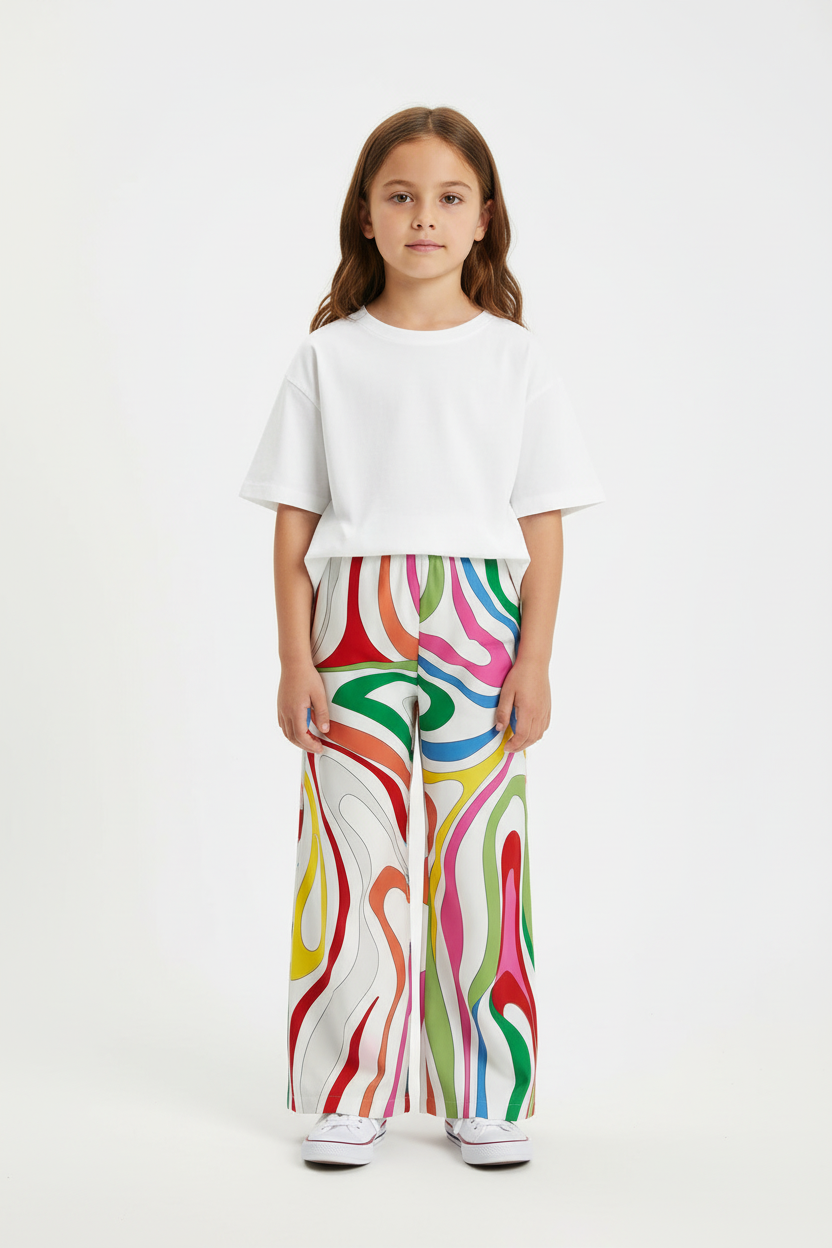 Emilio Pucci Multicolor Trousers for Kids
