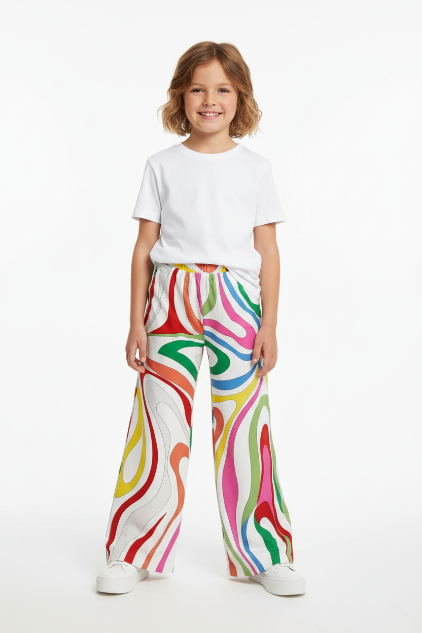 Emilio Pucci Multicolor Trousers for Kids