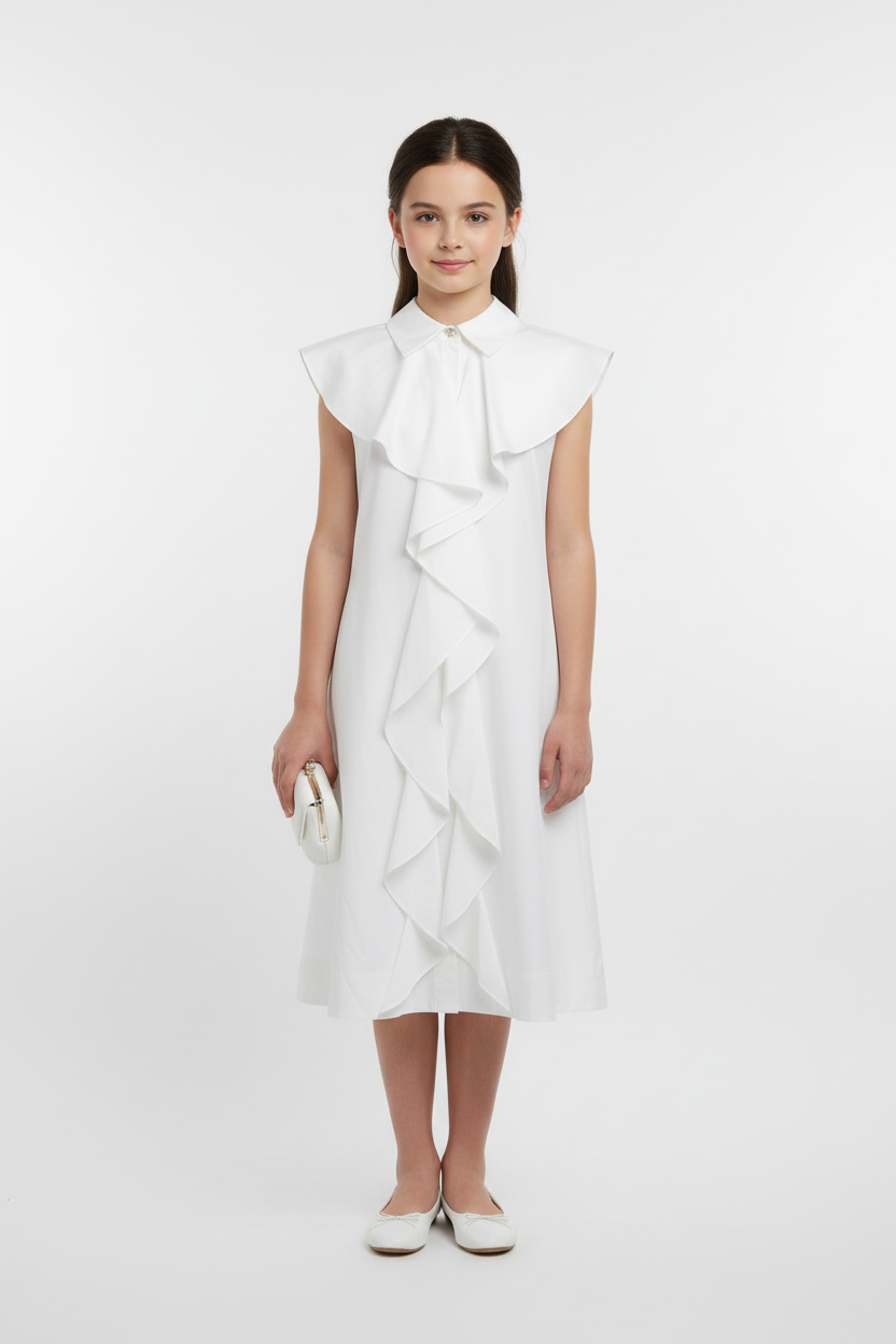 Simonetta Collar Flounce Sundress