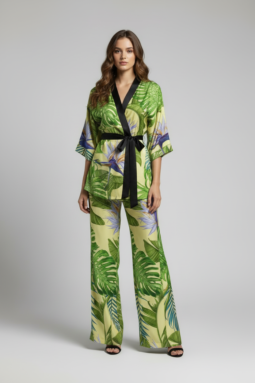 MC2 Saint Barth DRAGON LEAVES 91 Kimono