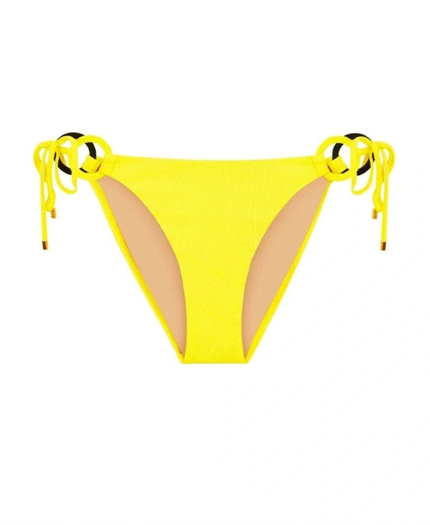 PQ Swim Sunburst Ring Tie Side Bikini Bottoms - Yellow