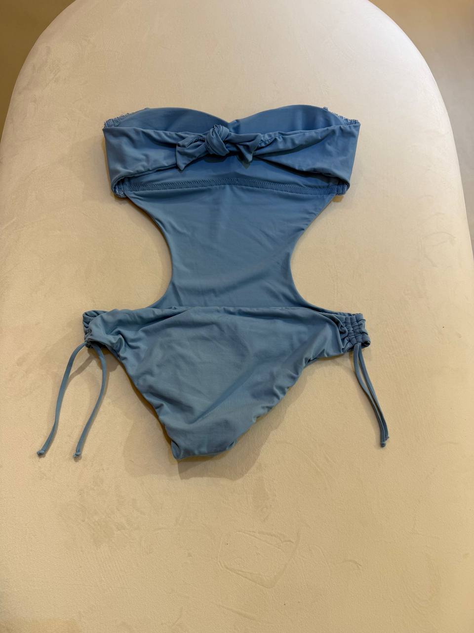 Ritratti One Piece Swimsuit Rhinestones Blue