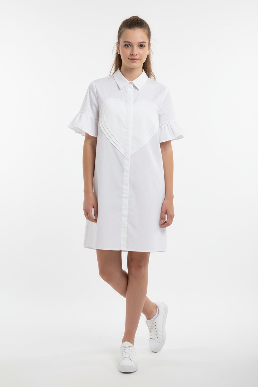 Simonetta Heart Girls Tank Dress