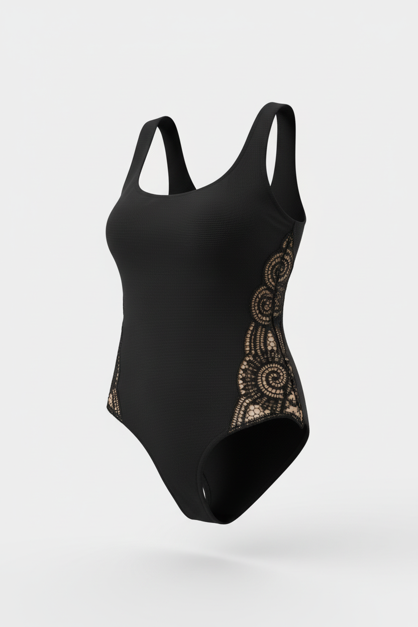 Toccata Adelina Black One Piece Swimsuit