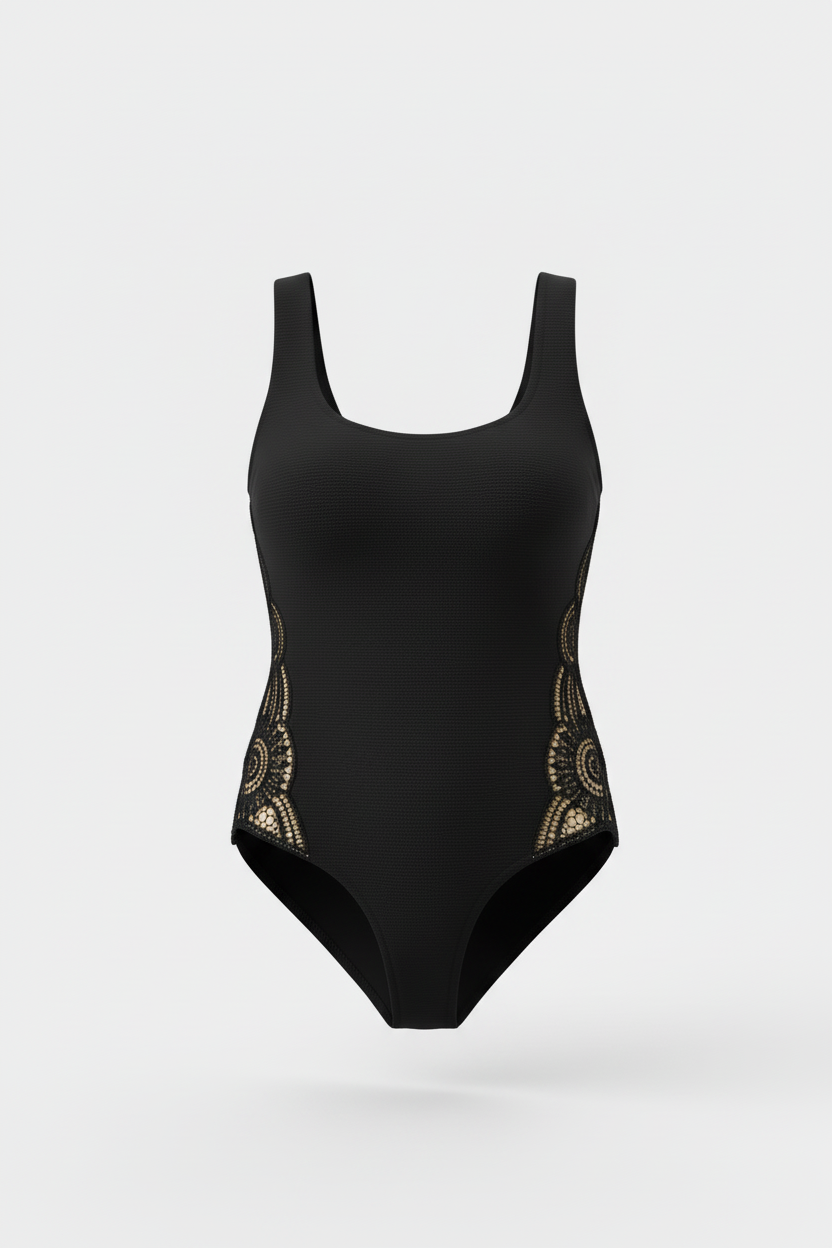 Toccata Adelina Black One Piece Swimsuit