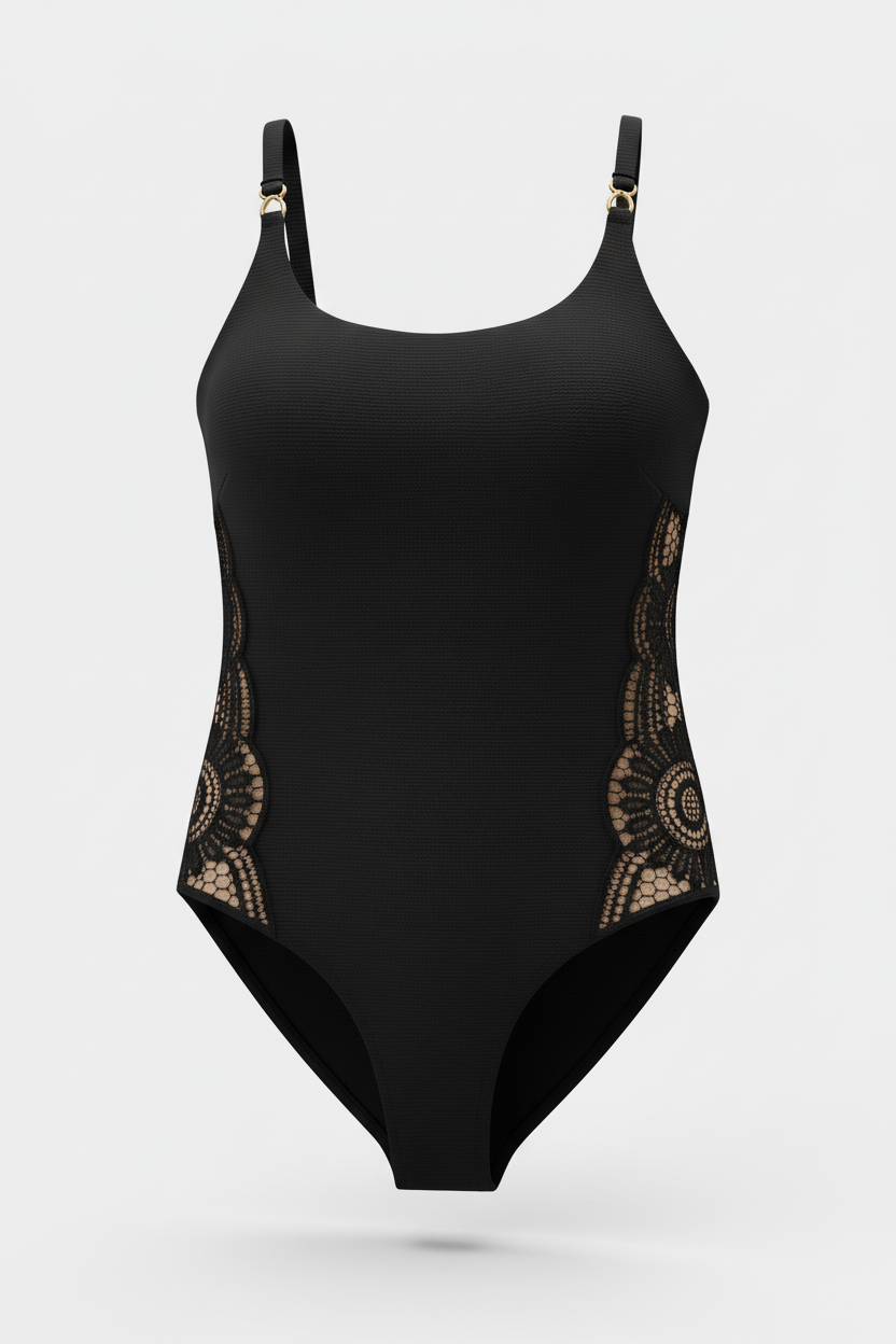 Toccata Adelina Black One Piece Swimsuit