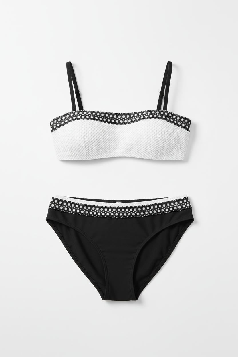 Toccata Alice Black Two Piece Swimsuit