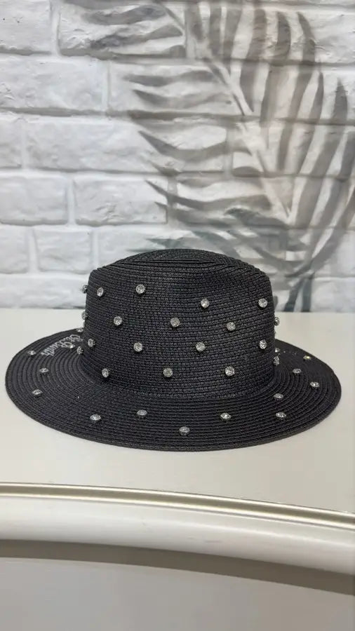 MC2 Saint Barth Black Fedora Hat for Women