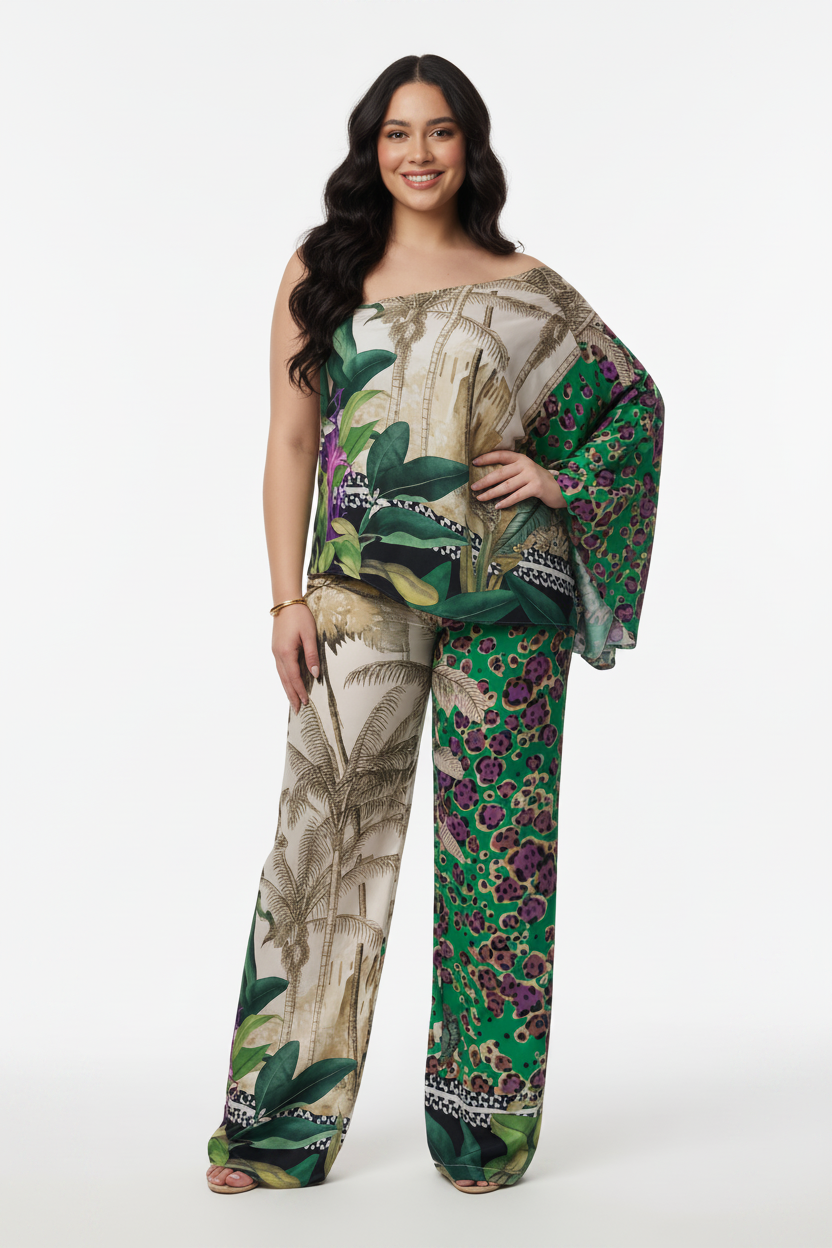 Valery Green Leopard Women Costume