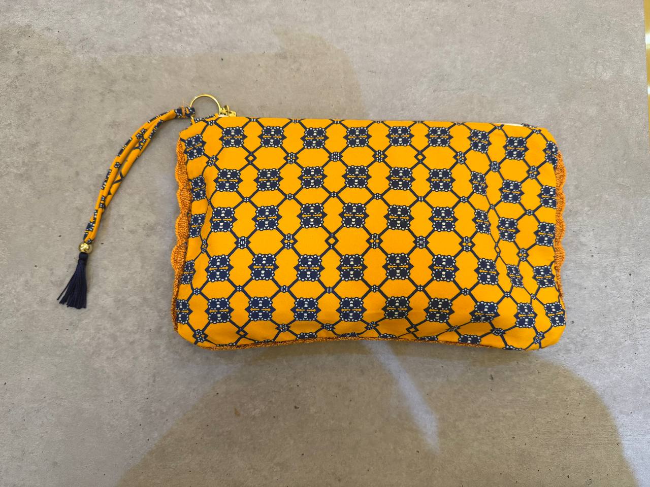 Valery Orange Clutch Bag