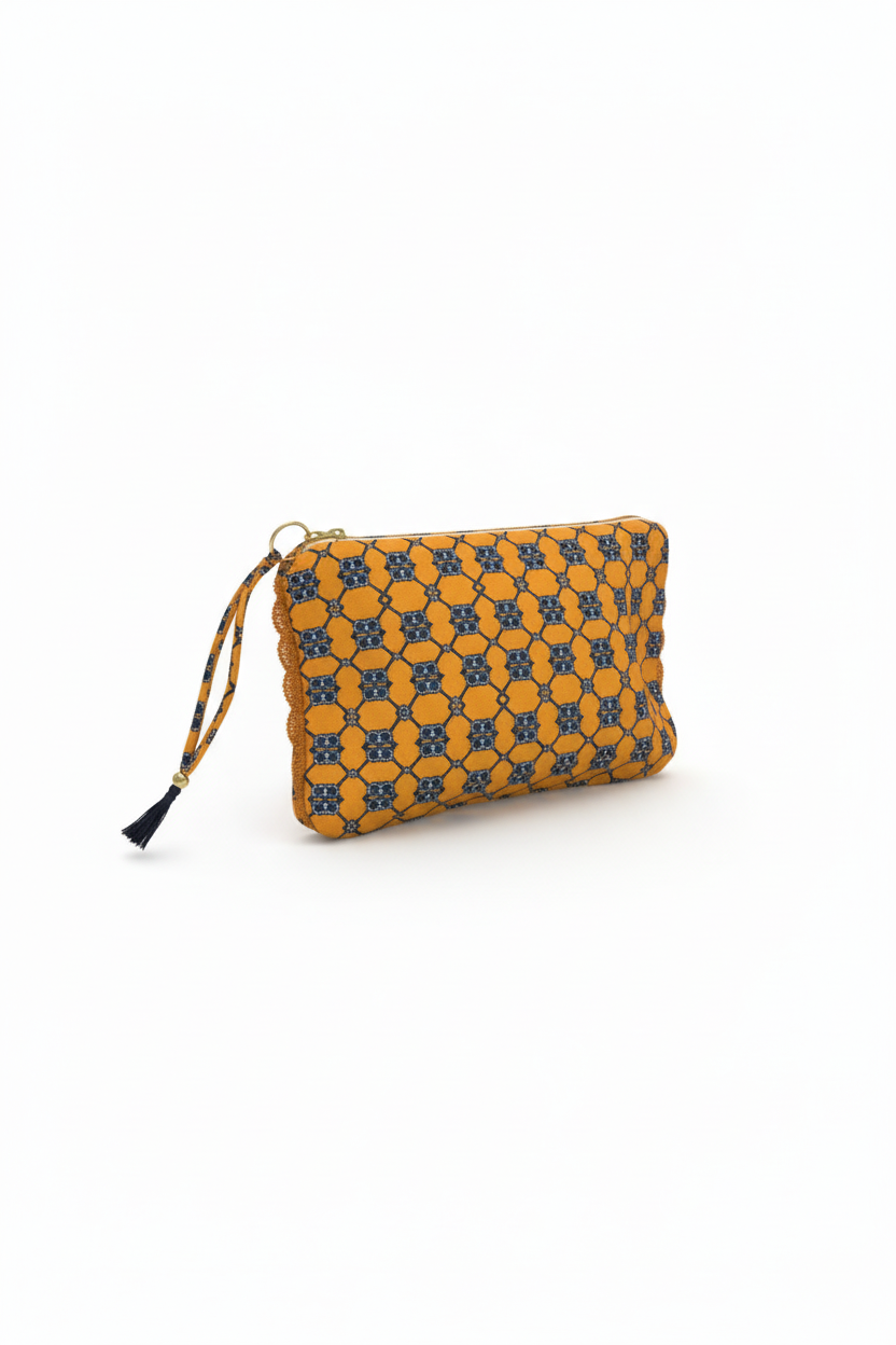 Valery Orange Clutch Bag