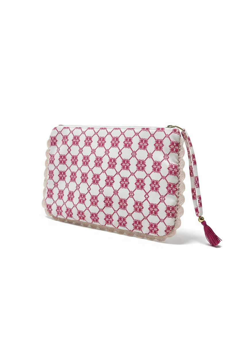 Valery Pink Clutch Bag Kaleidoscope