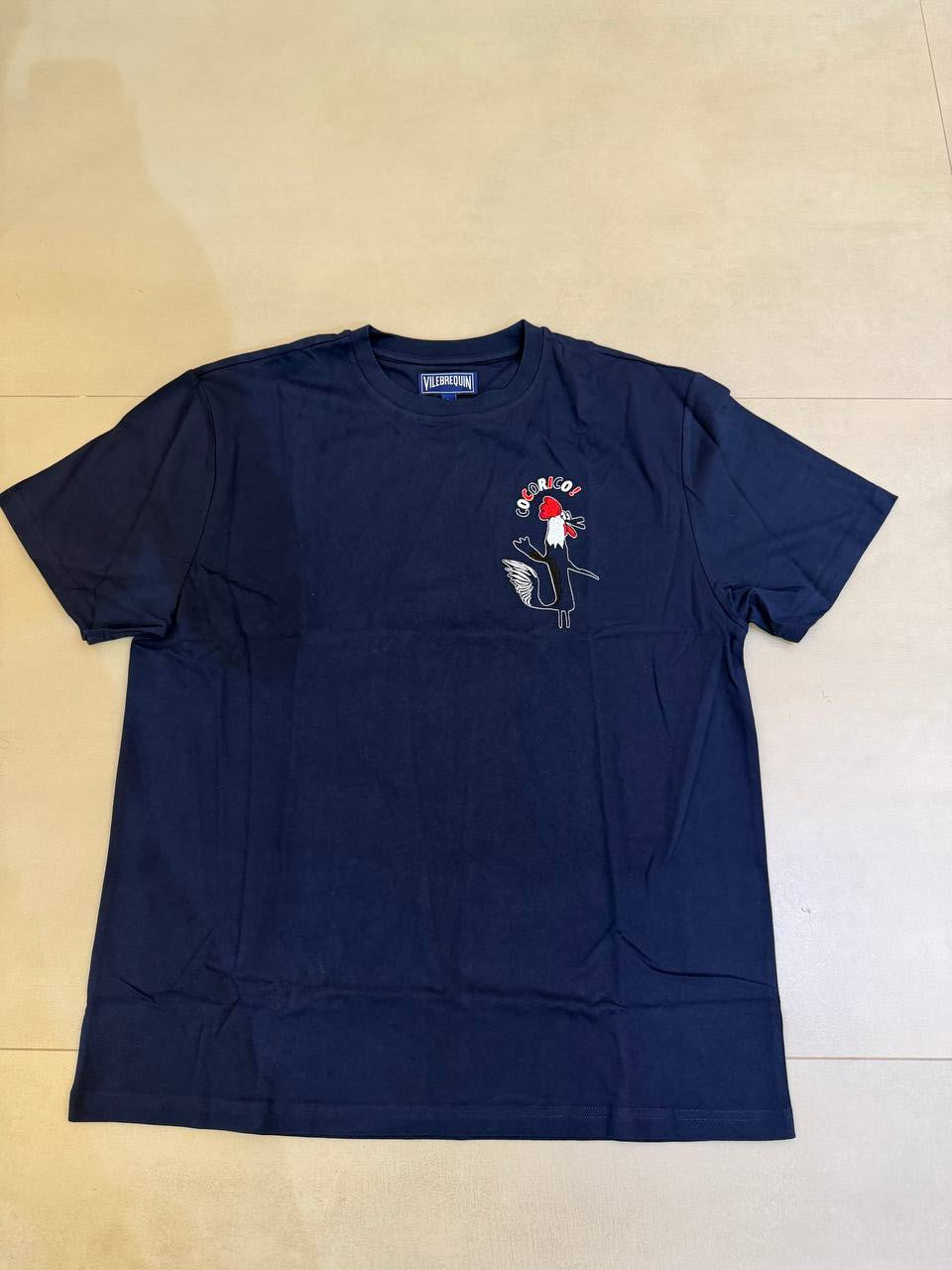 Vilebrequin Blue T-Shirt with Embroidery