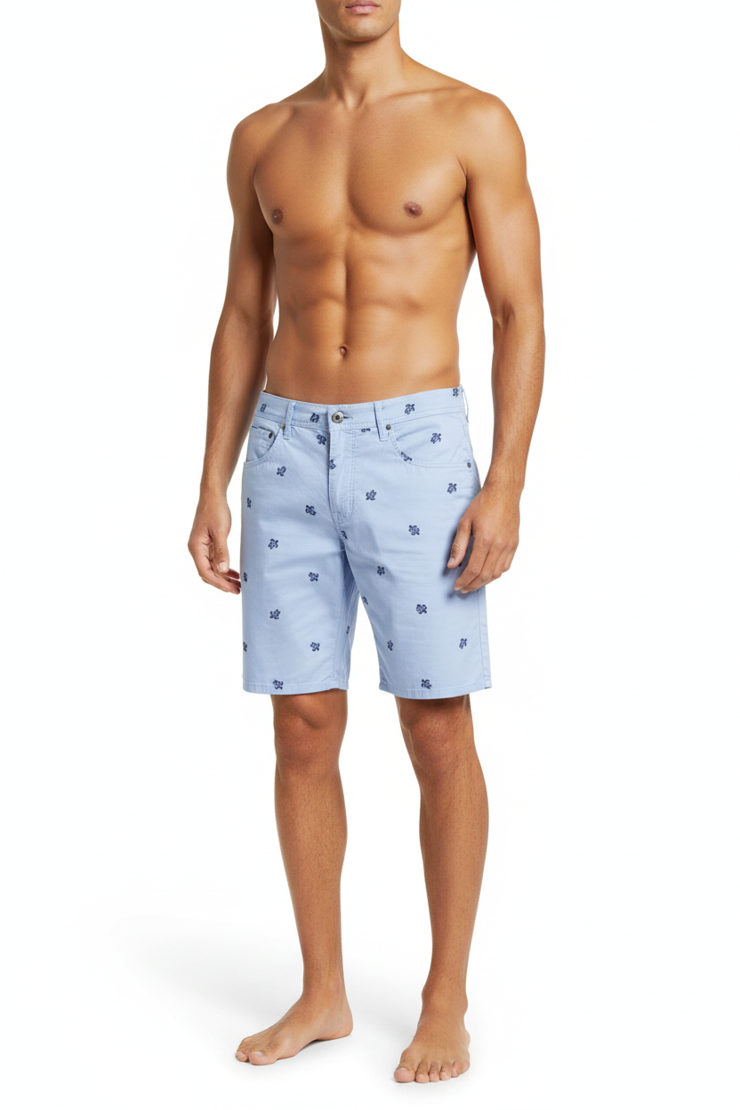 Vilebrequin Blue Turtle Men Shorts
