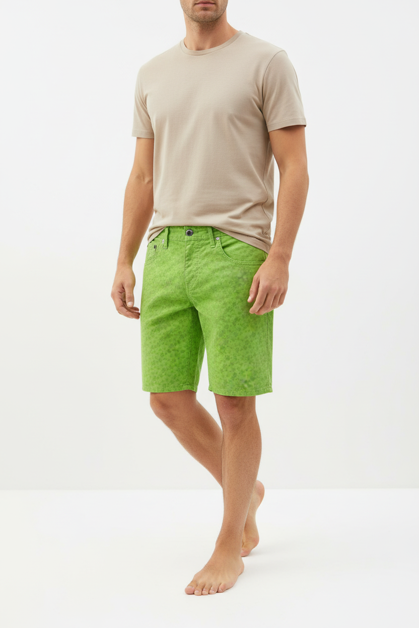 Vilebrequin Green Turtle Men's Shorts
