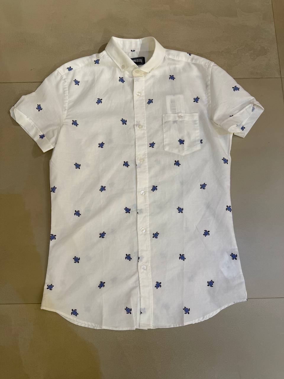 Vilebrequin Men White Turtles Shirt