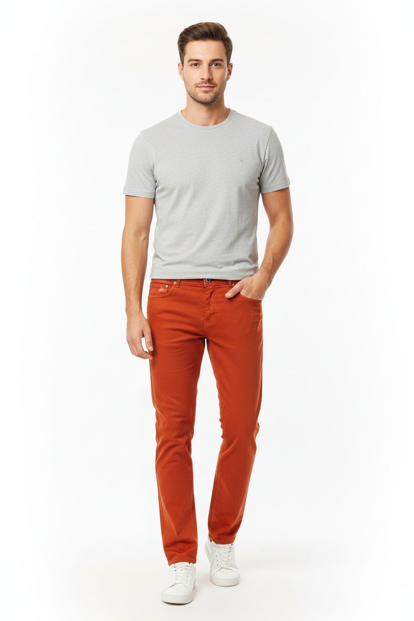 Vilebrequin Men's Trousers Orange