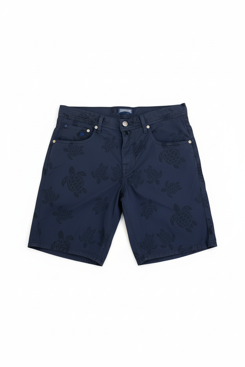 Vilebrequin Monogrammed blue Turtle Shorts