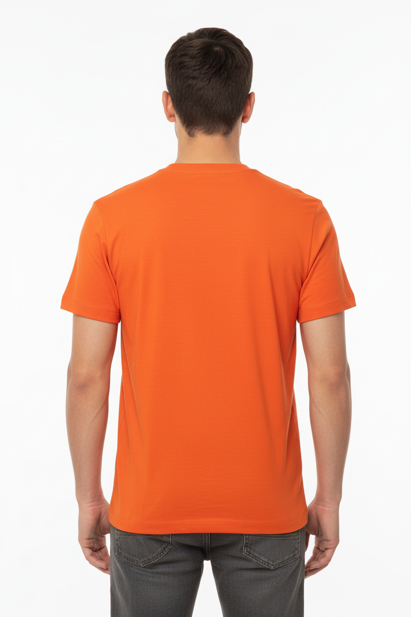 Vilebrequin Orange Men T-Shirt