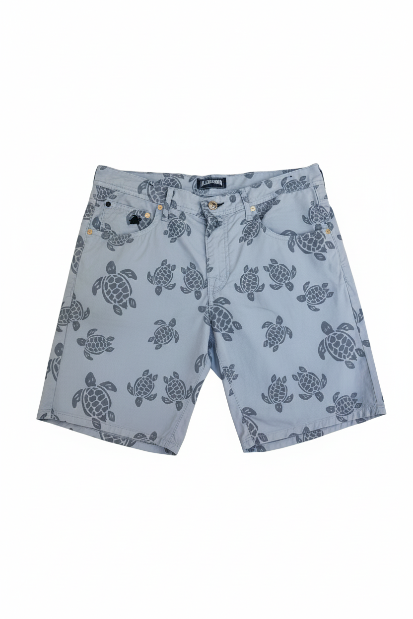 Vilebrequin Shorts Blu Marino Turtles