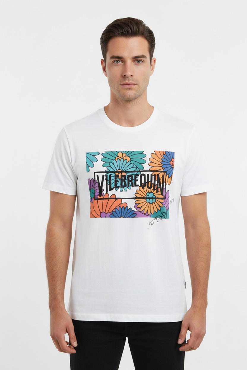 Vilebrequin White Flowers T-Shirt