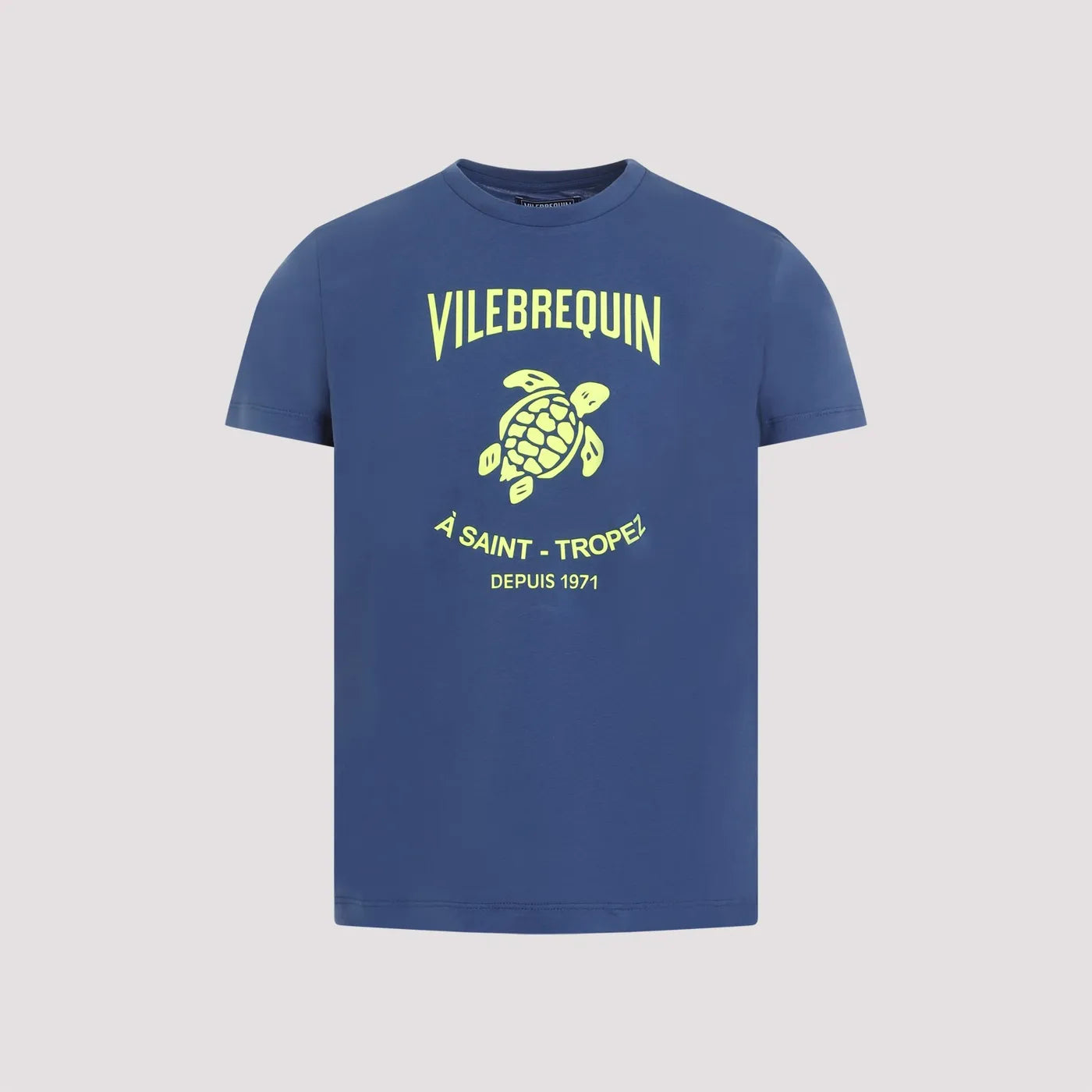 Vilebrequin Cotton Green Turtle Blu T-Shirt